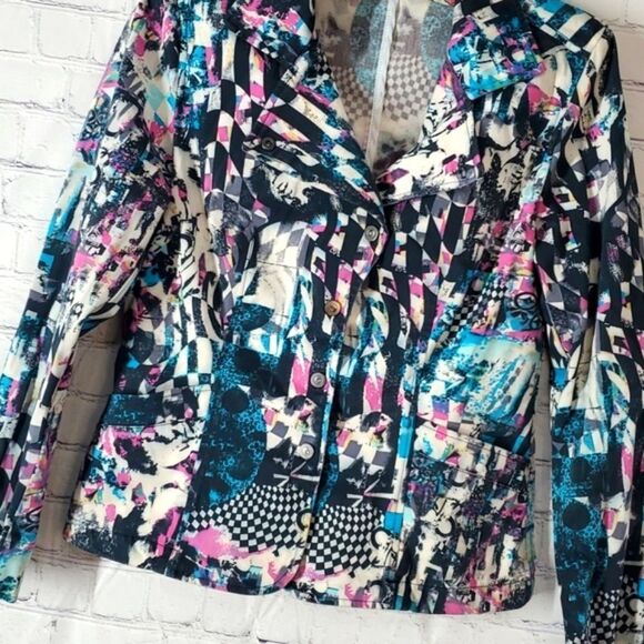 Vero Moda  Made in Italy Fun Funky Wearable Art Michelangelo Blazer Jacket🇮🇹 - Picture 2 of 13